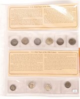 Coin U.S Nickel & Dimes Of The 20th Century Set