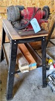 2 Wheel Grinder/Brush on Stand