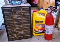 Organizer Box, Fire Extinguisher & Anti Freeze