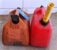 Three Plastic Gas Cans