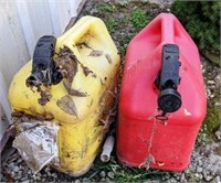 Two Plastic Gas Cans