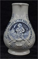 Antique German Wick-Werke Stoneware Wine Pitcher