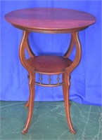 Antique Cherry Parlor Lamp Table