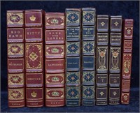 8 pcs. Antique Leatherbound & Gilt Books