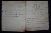 1793 Handwritten Vulgar Fractions Mathematics Book
