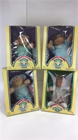 Four 1985 Cabbage Patch Kids Dolls Unopened