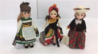 3 Effanbee's Porcelain Dolls