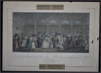 1787 Parisian Hand-colored Etching Print