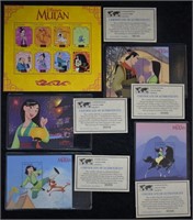 Walt Disney Mulan Stamps And Plate Blocks