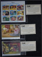 Walt Disney Great Mouse Detective Stamps And Plate
