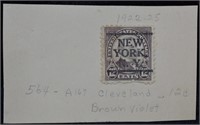 1922 - 1925  Grover Cleveland New York 12¢ Stamp