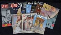10. pcs. Mid-Century Magazines - Look, Life & More