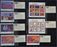Walt Disney Aladdin Stamps And Plate Blocks