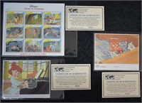 Walt Disney Oliver & Company Stamps And Plate Bloc