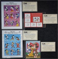 Walt Disney Minnie Mouse Stamps And Plate Blocks