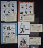 Popeye Mint State Issued Stamps and Plate Blocks