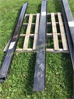 PAIR OF (2) BRAND NEW 8' PALLET FORK EXTENSIONS