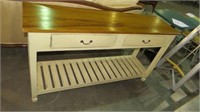 2 DRAWER WOOD OR ENTRY SOFA TABLE