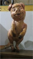 LARGE PINK CARNIVAL PIG, 34" LONG, 32" TALL