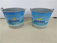 Two Metal Corona Buckets