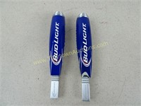 Two Bud Light Tap Pulls - One is Damaged