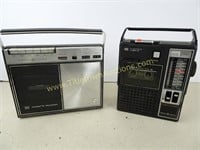 Two GE Cassette Recorders