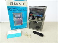 Vintage Stewart Portable Radio with Police