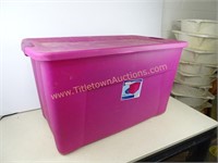 Large 35 Gallon Tub with Lid and extra tub