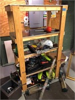 Shelf with tools basement