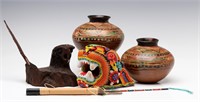 COLLECTION OF MEXICAN & S. AMERICAN ARTISAN CRAFTS