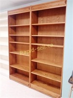 Wood Grain Bookshelves