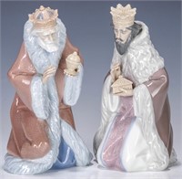 LLADRO PORCELAIN FIGURES FROM THE THREE WISE MEN