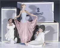 A COLLECTION OF LLADRO FIGURES WITH BOXES