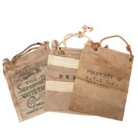 RAILROAD CANVAS WATER BAGS FOR A.T.&S.F | D & RGW