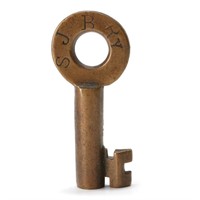 A RARE SWITCH KEY FOR ST. JOSEPH BELT RAILWAY