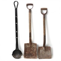 SHOVELS AND LARGE IRON LADLE FOR D&RGW AND MoPAC