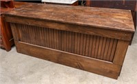 STORE TYPE COUNTER WITH WAINSCOTING, SIX FEET LONG