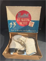 Vintage ice skates in the box
