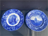 Wedgwood ship & Staffordshire DC plates