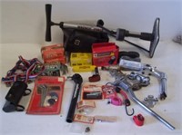Various bike parts.