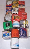 Assortment of oil filters.