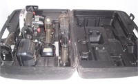 Craftsman battery powered tools with case.