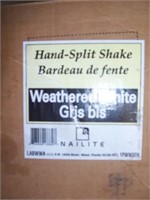 Nailite Hand split vinyl shake 1 full box.