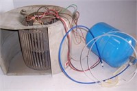Electric fan motor and filter tank.