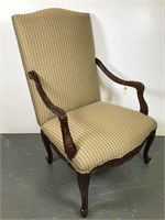 Elegant carved arm chair