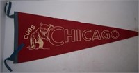 Vintage Chicago Cubs penant.