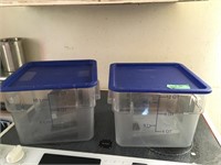 2 - 12 Qt. food containers