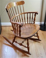 Vintage Nichols & Stone Windsor Rocking Chair