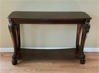Quality Couch Console Table Carved Legs & Feet