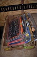 box of wood bits, 2-plier sets